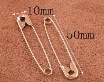 50*10mm safety pins,50pcs gold Charming Shawl Pins Metal Pins Brooch Safety Pins small Sewing Safety Pins Supply