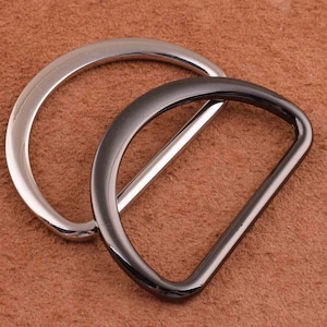 15pcs metal D Rings 39mm D Ring belt buckles D- Rings Metal D ring/ jump ring Findings for Bag Belt Strap hook/dog collar