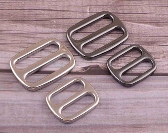 Hebillas de metal-hierro plateado Hebillas-gunmetal hebillas para bolsos / bolso / ropa / zapatos-26 /19mm hebillas, dos colores y tamaño de elegir