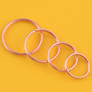 Split Rings Key Rings rose gold keychain ring,iron round key ring,connector ring,10-16mm linking ring for key Holders/key fob/diy making