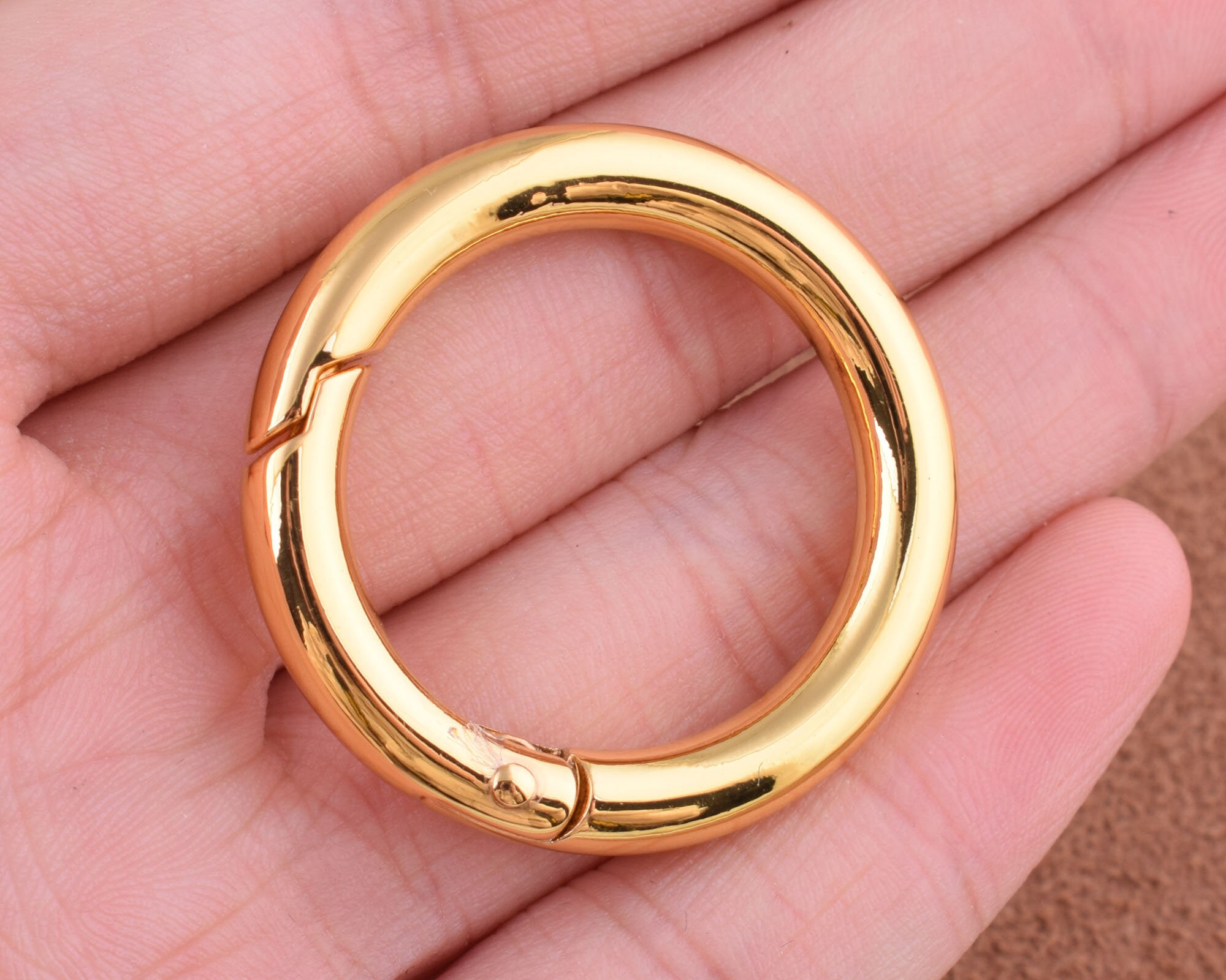 Spring Gate Ring Metal O Ring Spring Ring Clasp Push Gate Snap Hooks 1 ...