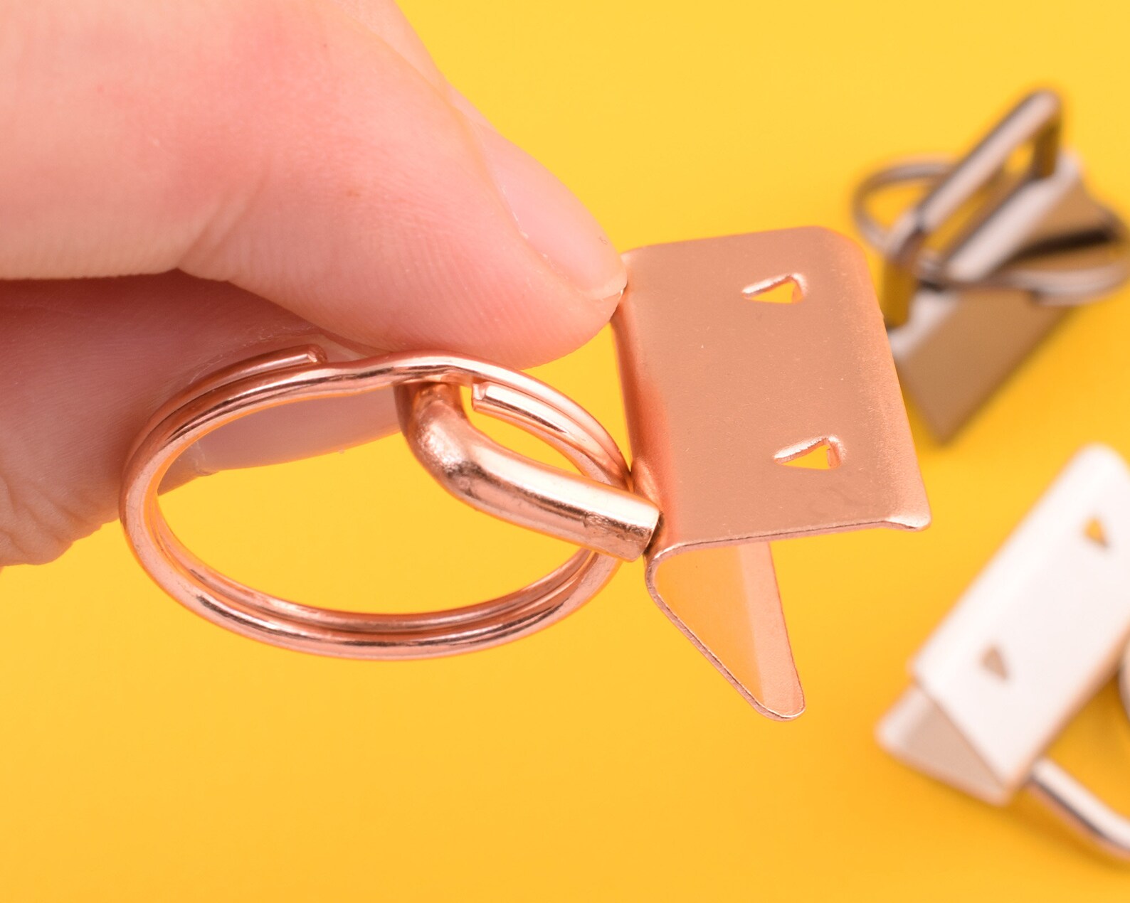 Key Fob Hardware 1 Inch Nickel Plated 10 Setskey Fob Hardware Etsy