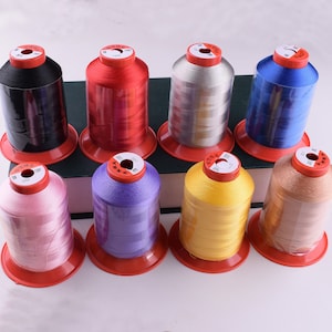 Stretch Thread,#30 Textured Nylon Thread,Nylon Knotting thread in Multiple Colors Option,1200 yards Nylon Beading Cord for Bobbin or Looper
