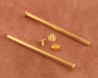 thumbnail image 2 of 50pcs Antique Brass Pumpkin Rivet Studs – For Leather, Bags, Shoes & Punk DIY 2 of 9