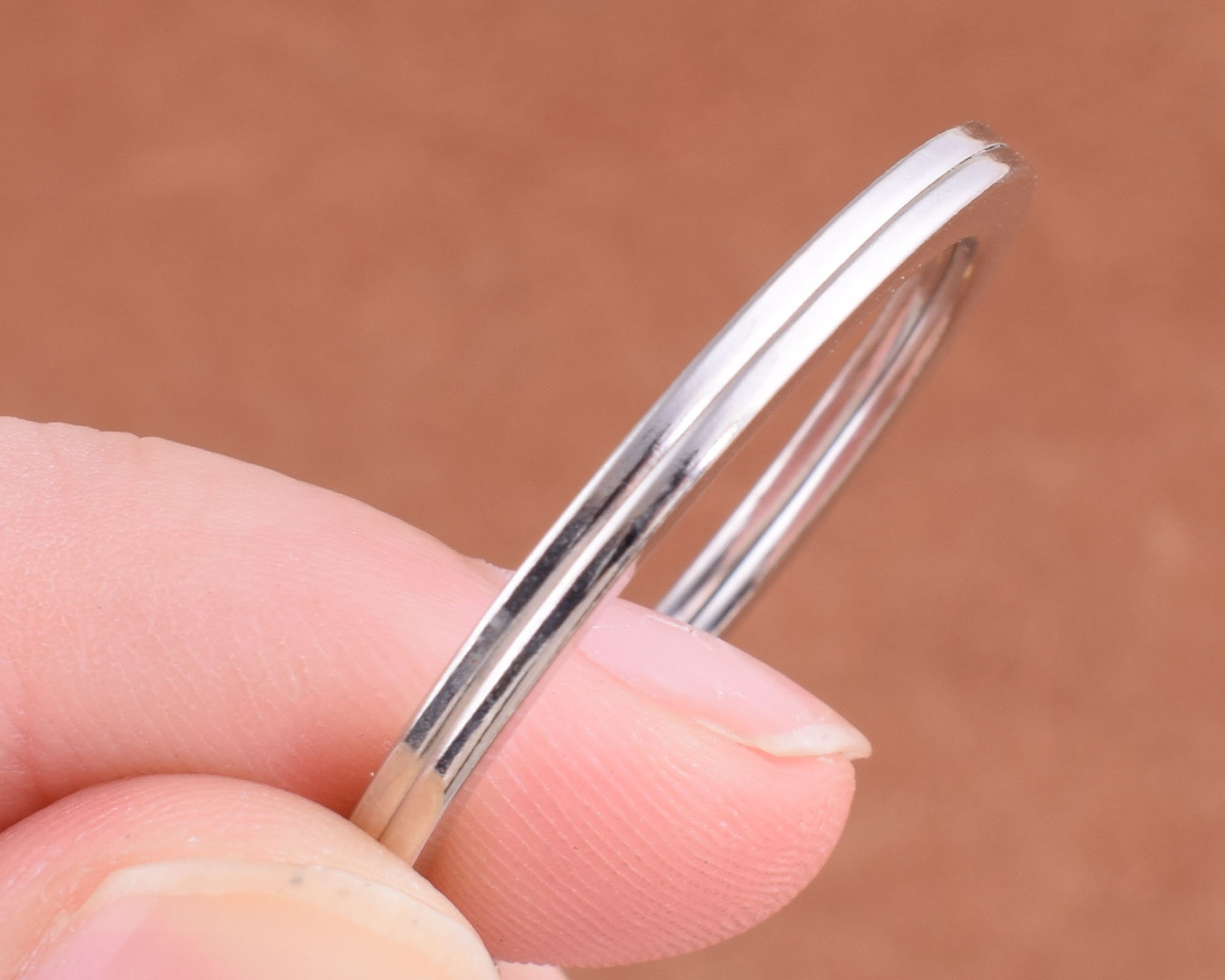 30mm Split Key Ring With A 30mm Chain And 10mm Screw Eye Pin