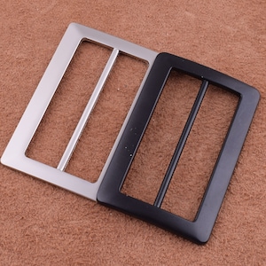 metal strap buckle zinc alloy belt buckle strap buckle center bar buckle 2 inch Square Belt Buckle Single Prong Strap Buckle for wallet/shoe