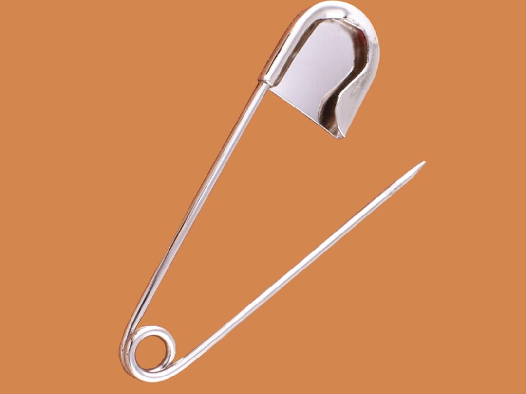 Large Silver Safety Pins Kilt Pins Brooch Giant Safety Pin Charm ,metal