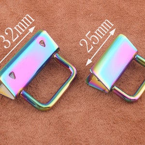 1 inch/1.25 inch Key FOB hardware Hardware with 25mm/32mm,rainbow Key Fob Hardware for webbing/wholesale-4 Pcs