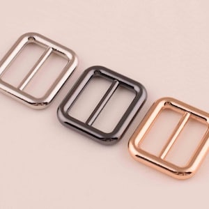10Pcs metal Belt Buckle zinc alloy Bag Buckle pet Buckle 20mm Center Bar Buckle | Bracelet Buckle Rectangle slide buckles for bag/purse