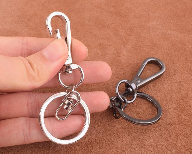 6pcs Swivel Lobster Clasps Clips-silverblack Swivel Clasp-24*80mm Lobster Clip-Swivel Clip-Lanyard-Chain Holder-Claw Clasps-Parrot