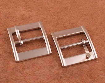 Hebillas plateadas de 1 pulgada, hebilla de hebilla de hebilla de correa hebilla hebilla Hebilla Central Bar Hebilla, hebillas metálicas sólidas para zapatos / bolsas / correas
