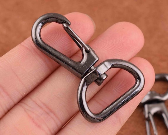 DIY Crafts Pack 2 Pcs Chrome Gold 1 Inch Inside Diameter DRing Lobster Clasp Claw Swivel Lobster Snap Clasp Hook For Diy Pack 2 Pcs Chrome Gold