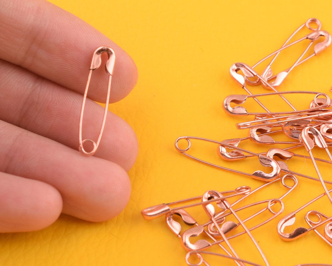 100pcs Rose Gold Safety Pins 23mm5mm Safety Pin Small Pins Etsy
