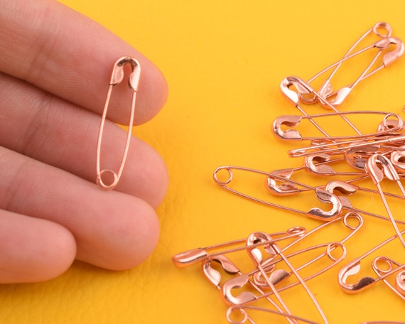 100pcs Rose Gold Safety Pins 23mm5mm Safety Pin Small Pins Pin Stitching  Charming Pins Finding 