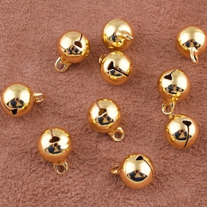 Silber Jingle Glocke Charms Runde Katze Glocke Charms 10mm kann Weihnachten Glocken Messing Ton Glocken für Urlaub/Weihnachten DIY Projekte