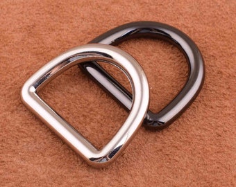 Heavy Duty D Ring 24mm D-ring Findings Metal D rings D-rings Purse ring strap D ring Welded Metal D Ring For Purse Bag Handbag
