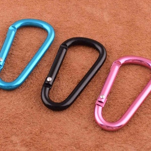 Carabiner clasp 10 pcs Climbing Key Chain Clip Clasps Loop Belt 39*14mm Snap Hook Clasp keychain carabiner hook clasp for bag/dog leash