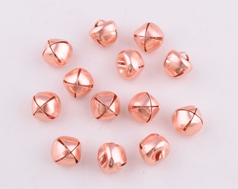 Rose or Jingle Bells son cloches de Noel, cloches d’ornement de 11mm Charm Beads cloches décoratives cloches en vrac jingle pour les découvertes de bijoux