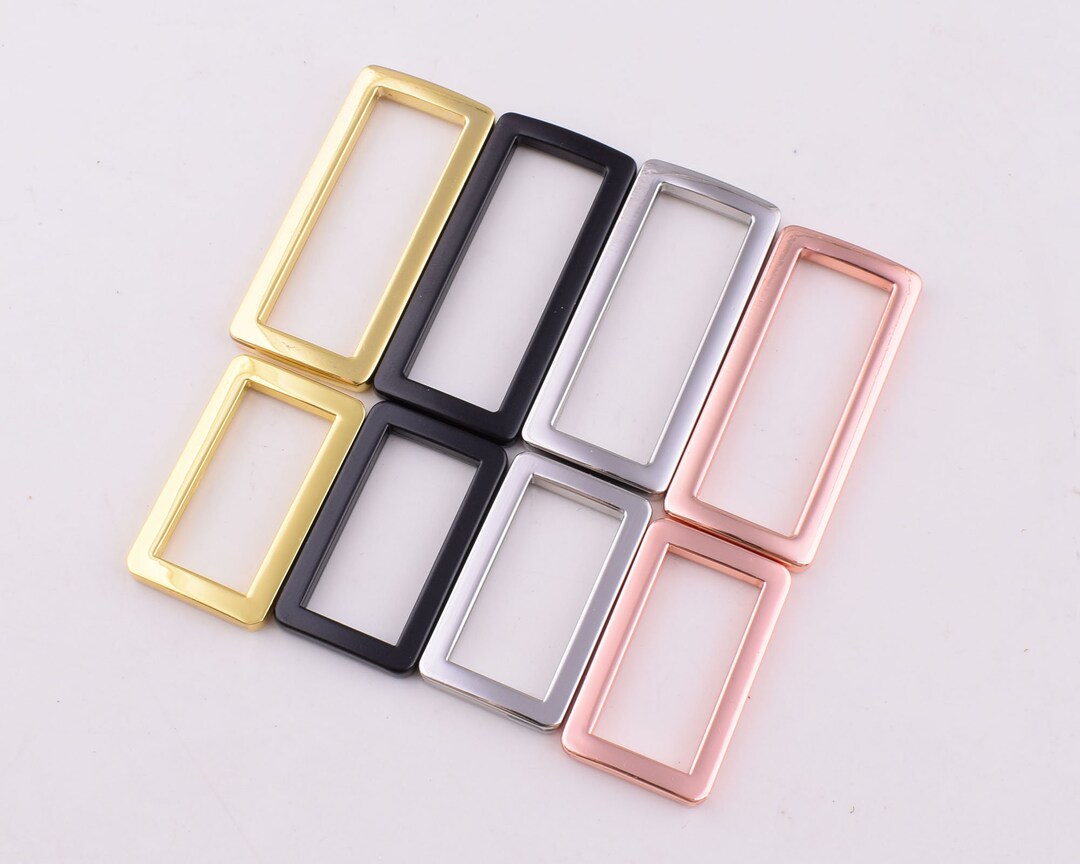 Rectangular Frame Buckle Metal Rectangle Buckle Rectangular Rings Purse Strap Buckle Flat Metal ...