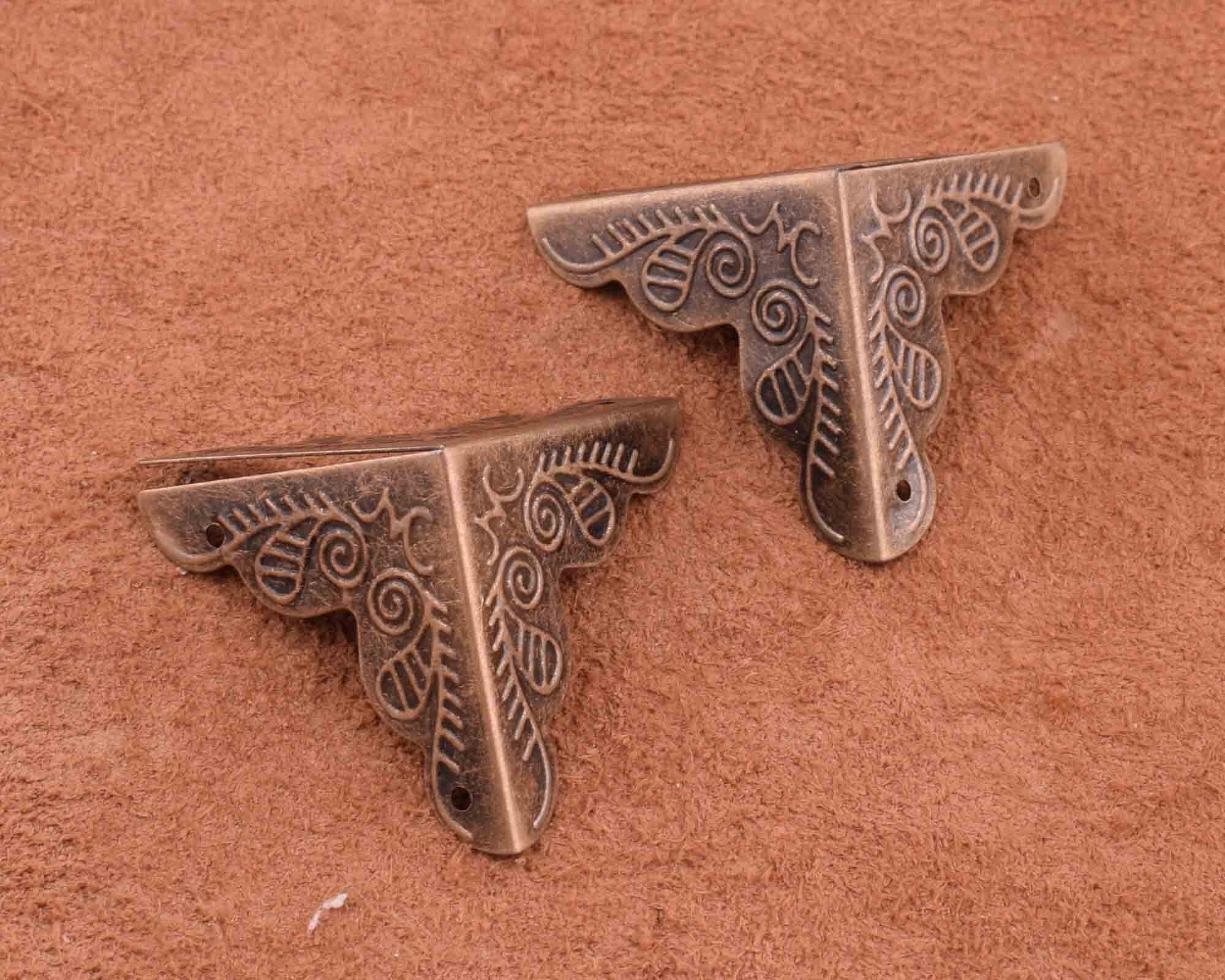 Bronze Metal Box Corner1 Inch Metal Book Cornerdecorative - Etsy