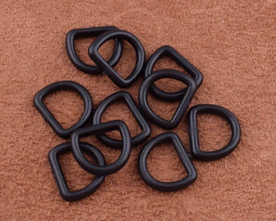 Black D ring,Purse ring,Bag ring,Dee rings,11mm Jump ring,Round rings,Strap ring,100pcs D rings,Connector ring