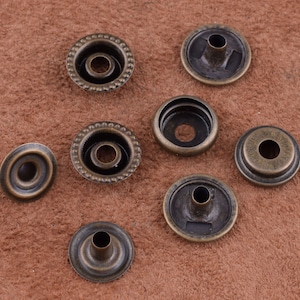 15mm snap button Snap Fastener Press Stud Closure Buttons,bronze Clothing button coat snap button sewing fastener For Purse/Leather/belt