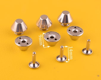 50 sets-Mushroom-like metal Rivet for Leather craft,Rivets Conchos,Medium Compression Rivets Metal Screw Rivets DIY Jewelry Making Supply