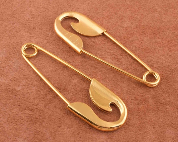 Mega Giant Safety Pin Brooch Deluxe Kilt Scarf Pin,10032mm Gold Charming  Shawl Pins Large Sewing Safety Pins Supply 