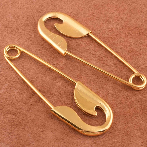 Mega Giant Safety Pin Brooch Deluxe Kilt Scarf Pin, 100-32mm or Charming Shawl Pins large Sewing Safety Pins Supply