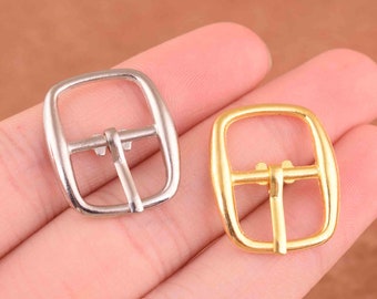 Set of 20pcs metal buckles,13mm small belt buckles sewing notions vintage buckles,silver/gold fashion buckles for shoes/bags/straps