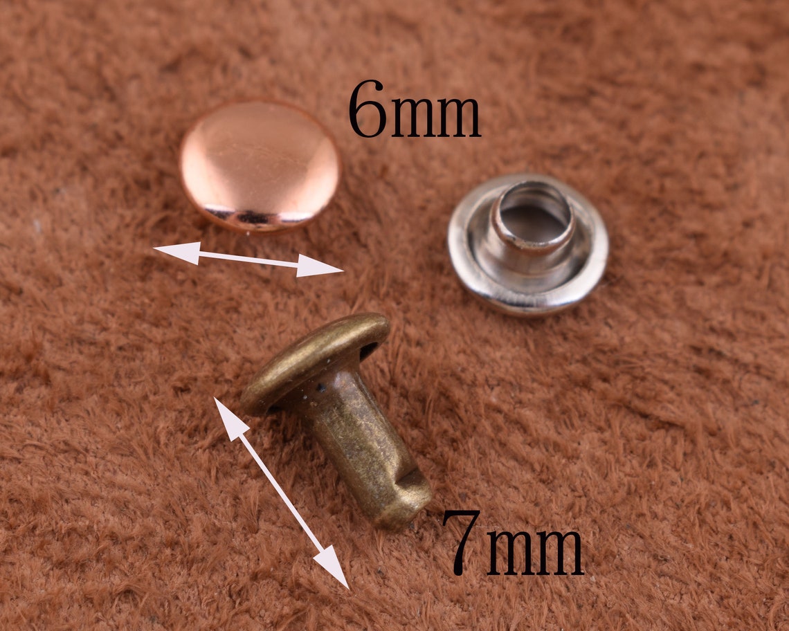 Metal Purse Rivet,many Sizes and Colors Cap Double Headed Metal Rivets ...