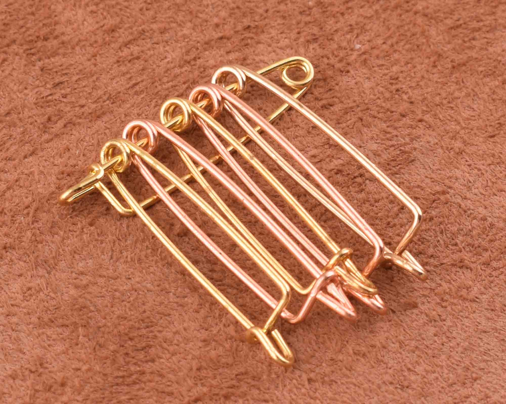 50pcs safety pin Brooch Stitch MarkersMetal Safety Pins Loops Etsy