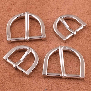 Hebilla de monedero de plata 8/10pcs, hebilla de barra de talón de 1 pulgada, hebilla de cinturón de 3/4 de pulgada, hebilla de bolso Hebillas deslizantes del ajustador para bolsas / hebilla de bolso