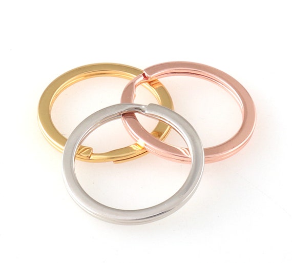 25mm Gold Split Rings,key Ring Chain Leather Key Ring Key Rings