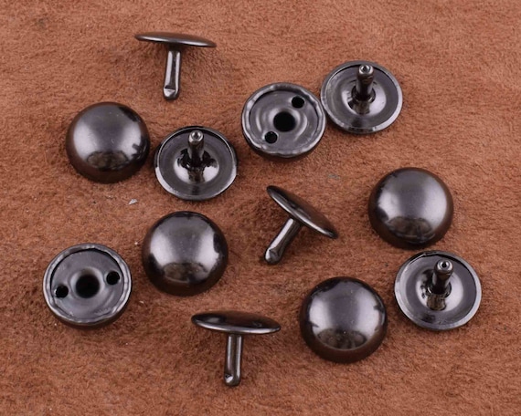 Ball Cap Double Metal Rivets 15mm Mushroom Dome Rapid Studs Rivets