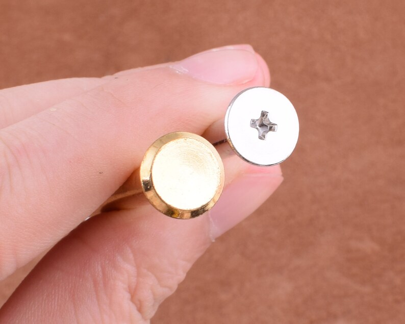 Large Flat Screw Rivets and Studs8110mm Metal Screw Rivets Etsy