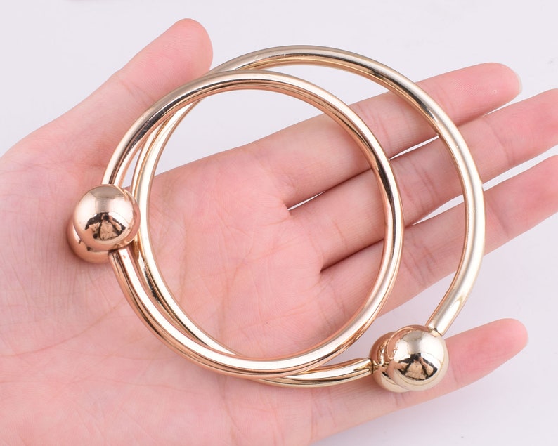 Light gold purse handles metal bag handle87mm and 75mm Etsy