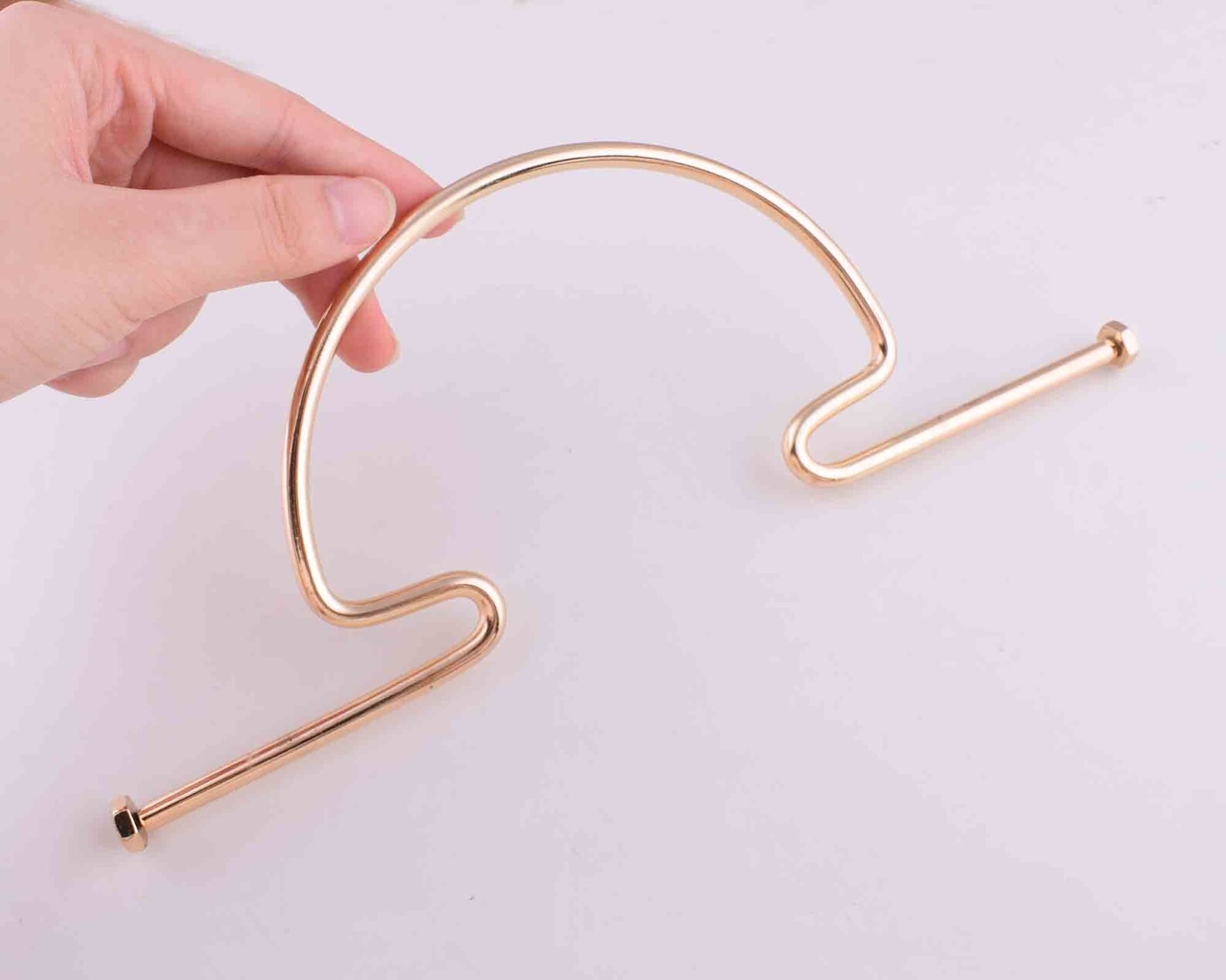 Purse Handles 2pcs Arched Bag Handles Light Gold Purse Etsy UK