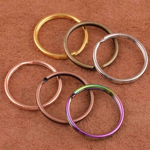 Double Split Rings,1 Inch Key Rings Jump Rings Double Loops Bulk Jump ...