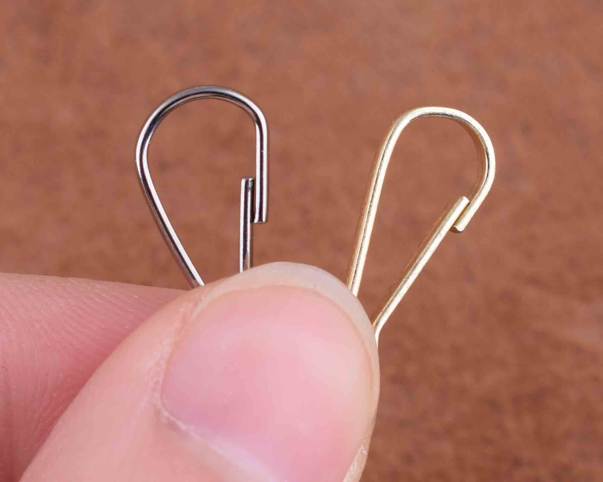 Lanyard Spring Clips Mini Lanyard Hooks,207mm Silver/light Gold Lanyard  Clasp Clips,iron Lanyard Hook for ID Card Hook Key Chain 