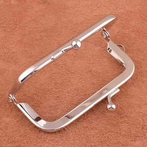 Small purse frame Square metal frame diy coin purse frames,79*32mm Kiss Clasp Lock Sew in Purse Frame for bag/purse/diy making