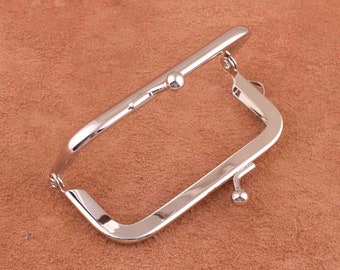 Small purse frame Square metal frame diy coin purse frames,79*32mm Kiss Clasp Lock Sew in Purse Frame for bag/purse/diy making