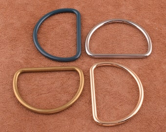 40mm D Ring silver/blue/bronze/light gold Metal D Buckle/Belt Strap Buckle/Webbing D Ring/Strap Buckle Leather Craft Hardware-4pcs