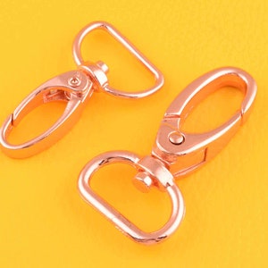 8pcs push gate hook Swivel hook Swivel clasp push gate snap hook swivel hook purse clasp keychain Key fob hardware For Bag/Purse Making