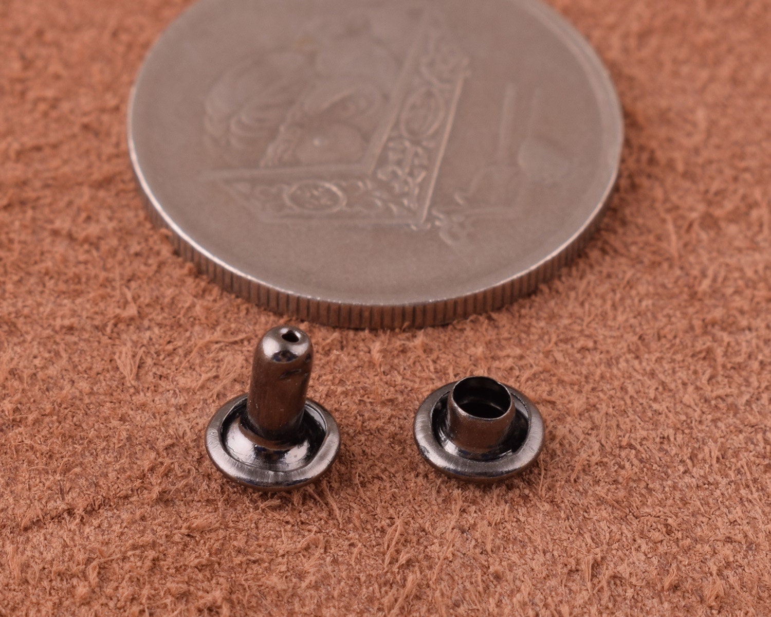 200sets 6mm-gun Black Metal Rivet for Leather Craft,small Compression ...