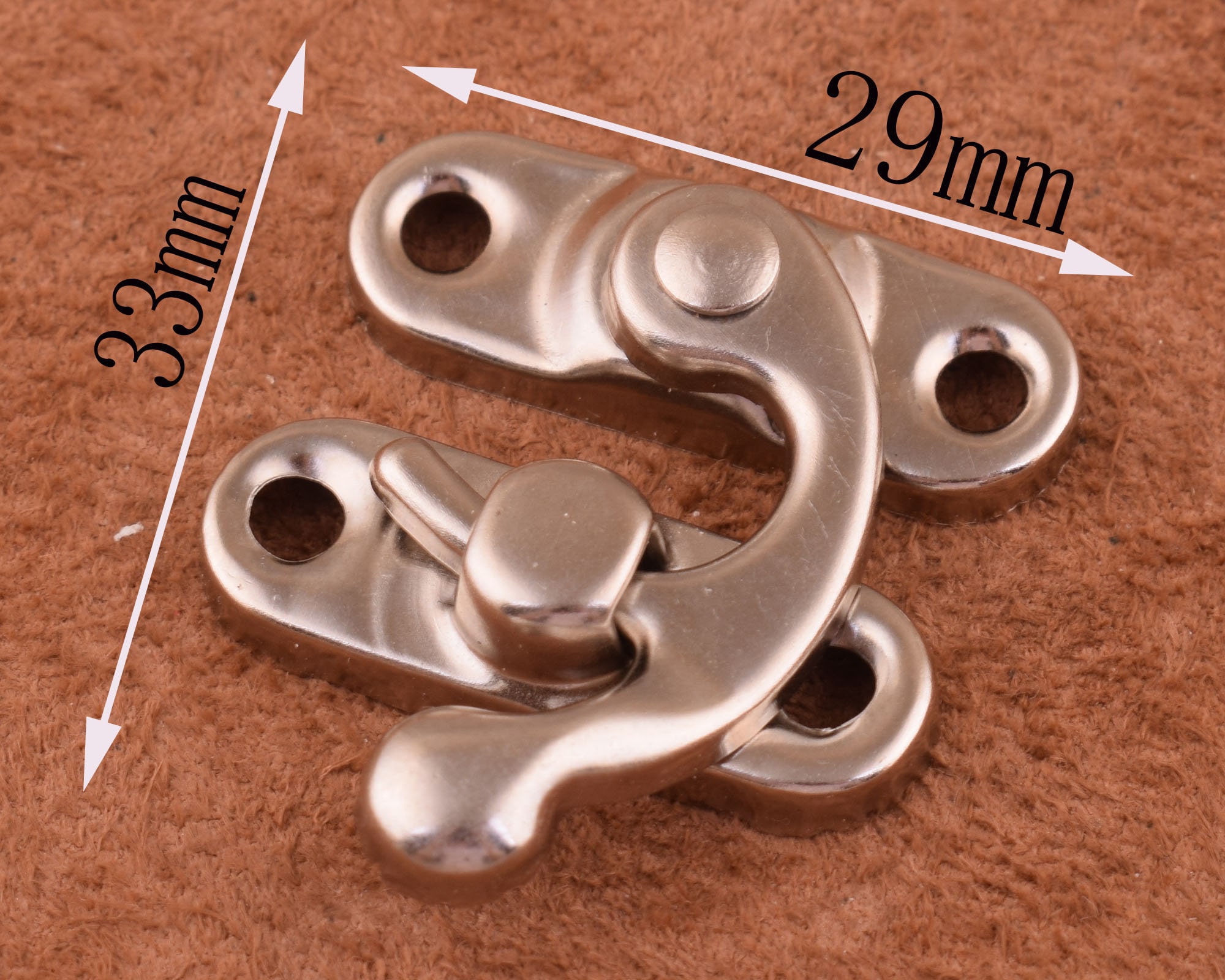 Silver/black Iron Padlock Latch Hasp Buckle Horn Lock Catch Etsy