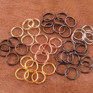 500pcs Double Loop Split Jump Rings,Bulk Jewelry Making Supplies,Wire Split Ring,Key Ring,iron Split Ring for Link/Connector/key