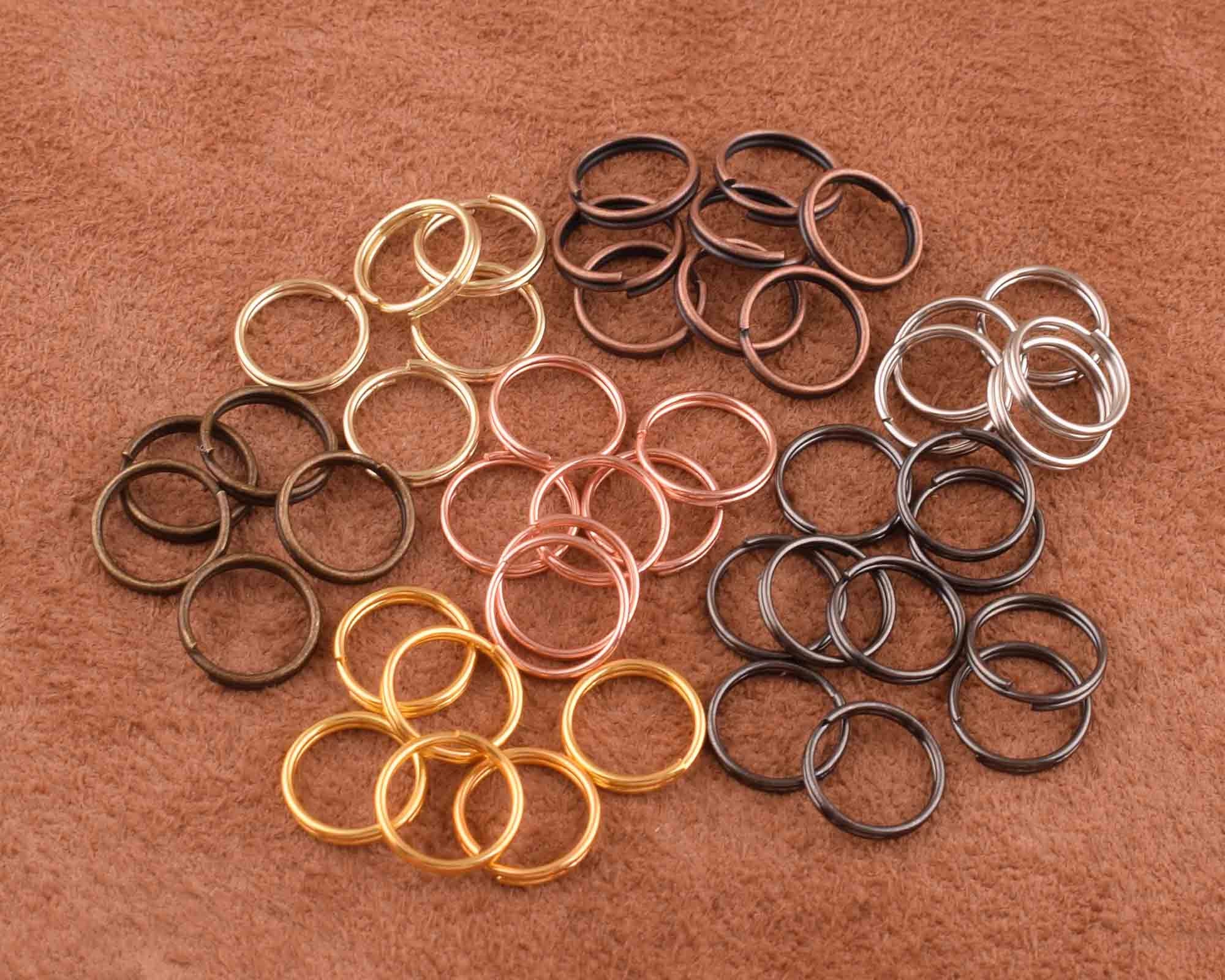 Round Twisted Open Split Jump Rings Loops Connectors Findings Jewelry Making