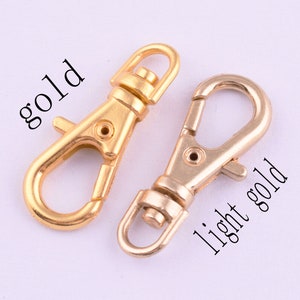 Small Swivel Lobster Clasps 234mm Trigger Snaps hook,Lobster Clip Purse bag Handbag Clasp,key ring clasps for purse/bag/diy making-30pcs image 3