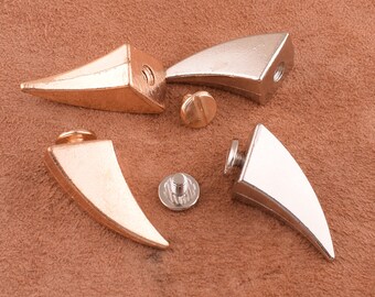 tornillos remaches, 35 * 7 mm de metal tornillos correa tornillos remaches encuadernaciones, tornillo de metal remaches traseros picos, accesorios de fabricación de joyas-4 piezas